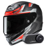 Casque Integrale HJC RPHA 12 Carbon Xentra MC6HSF + Kit Bluetooth Lokui K30