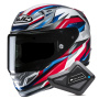Casque Integrale HJC RPHA 12 Dravix MC21 + Kit Bluetooth BT Mini