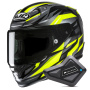 Casque Integrale HJC RPHA 12 Dravix MC3H + Kit Bluetooth BT Mini