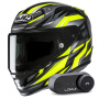 Casque Integrale HJC RPHA 12 Dravix MC3H + Kit Bluetooth Lokui K30