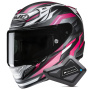 Casque Integrale HJC RPHA 12 Dravix MC8SF + Kit Bluetooth BT Mini