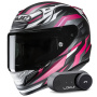 Casque Integrale HJC RPHA 12 Dravix MC8SF + Kit Bluetooth Lokui K30