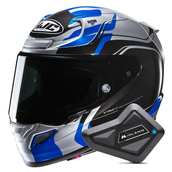 Integrale HJC RPHA 12 Lawin MC2 + Kit Bluetooth BT Mini