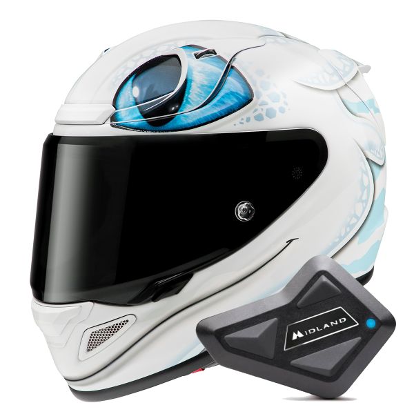 Integrale HJC RPHA 12 Light Fury Universal MC2 + Kit Bluetooth BT Mini Integrale HJC RPHA 12 Light Fury Universal MC2 + Kit Bluetooth BT Mini