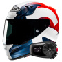 Casque Integrale HJC RPHA 12 Ottin MC21SF+ Kit Bluetooth 5S Solo