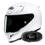 Casque Integrale HJC RPHA 12 Pearl White+ Kit bluetooth 5R Lite Solo