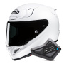 Casque Integrale HJC RPHA 12 Pearl White + Kit Bluetooth BT Mini