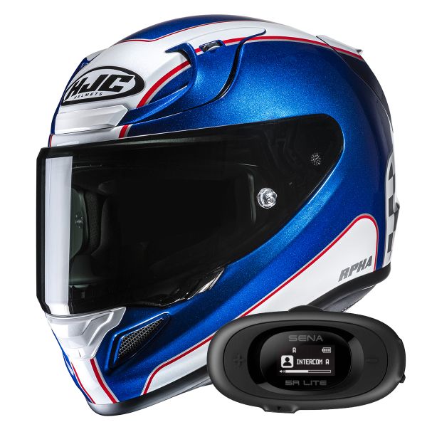 Integrale HJC RPHA 12 Respon MC2 + Kit bluetooth 5R Lite