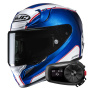 Casque Integrale HJC RPHA 12 Respon MC2 + Kit Bluetooth 5S Solo