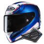 Casque Integrale HJC RPHA 12 Respon MC2 + Kit Bluetooth BT Mini