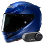 Casque Integrale HJC RPHA 12 Semi Flat Metalic Blue + Kit Bluetooth Lokui K30