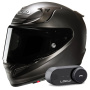 Casque Integrale HJC RPHA 12 Semi Flat Titanium + Kit Bluetooth Lokui K30
