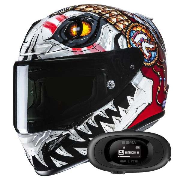 Integrale HJC RPHA 12 Skully MC1 + Kit bluetooth 5R Lite