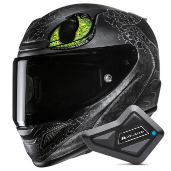 Integrale HJC RPHA 12 Toothless II Universal MC4SF + Kit Bluetooth BT Mini