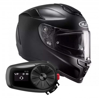 Integrale HJC RPHA 70 Black + Kit Bluetooth Sena 5S Solo