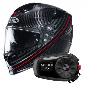 Integrale HJC RPHA 70 Carbon Artan MC1 + Kit Bluetooth Sena 5S Solo