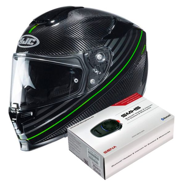 Integrale HJC RPHA 70 Carbon Artan MC4H + Kit Bluetooth Sena SMH5