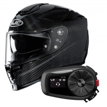 Integrale HJC RPHA 70 Carbon Black + Kit Bluetooth Sena 5S Solo