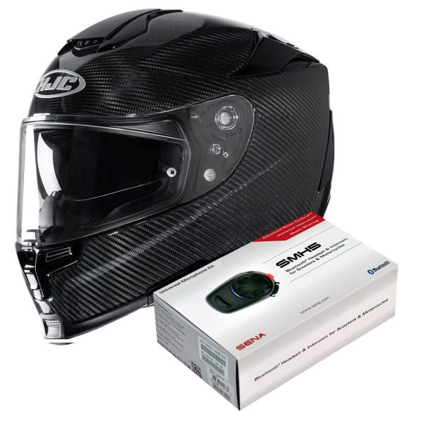 Integrale HJC RPHA 70 Carbon Black + Kit Bluetooth Sena SMH5