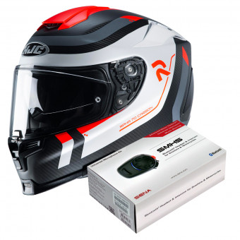 Integrale HJC RPHA 70 Carbon Reple MC6HSF + Kit Bluetooth Sena SMH5