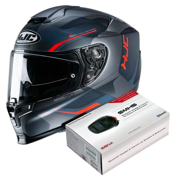 Integrale HJC RPHA 70 Kosis MC6HSF + Kit Bluetooth Sena SMH5