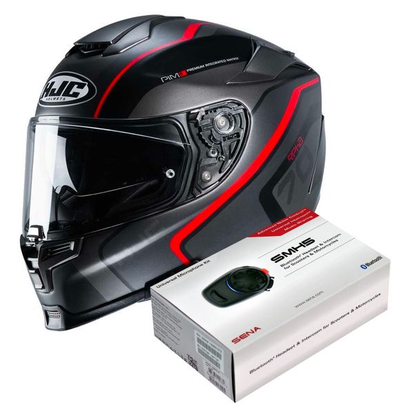 Integrale HJC RPHA 70 Kroon MC1SF + Kit Bluetooth Sena SMH5