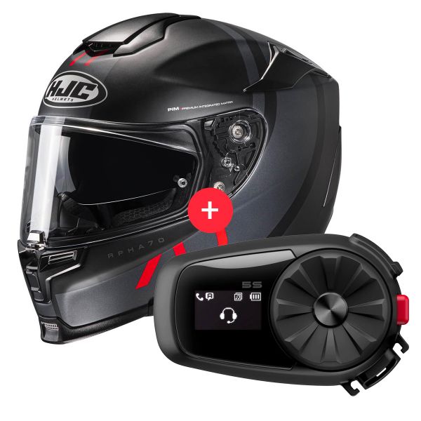 Integrale HJC RPHA 70 Paika MC1SF + Kit Bluetooth 5S
