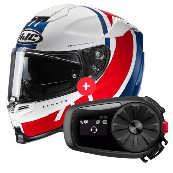Integrale HJC RPHA 70 Paika MC21 + Kit Bluetooth 5S