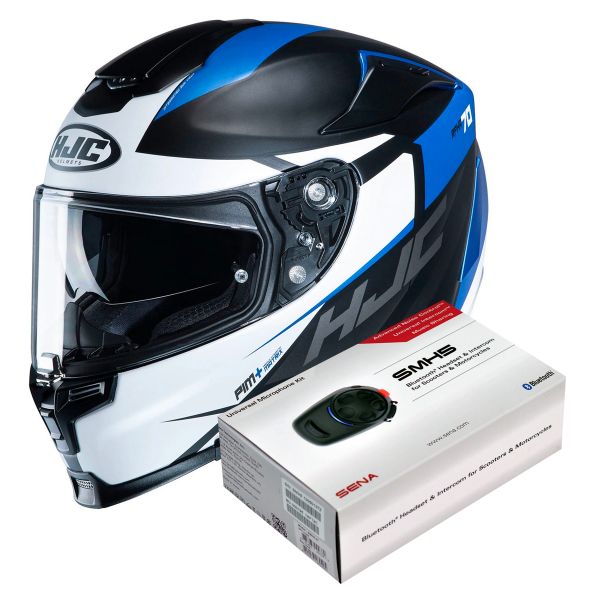 Integrale HJC RPHA 70 Sampra MC2SF + Kit Bluetooth Sena SMH5