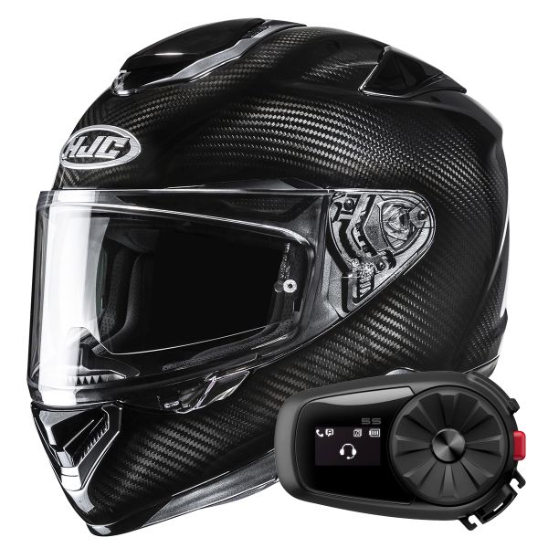 Integrale HJC RPHA 72 Carbon Black + Kit Bluetooth 5S Solo