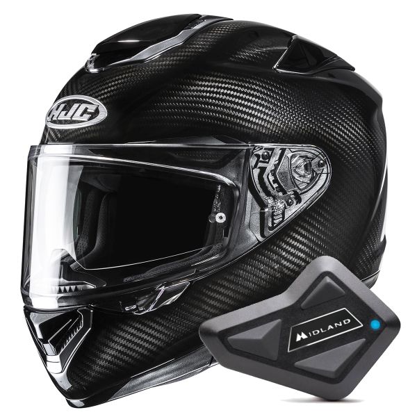 Integrale HJC RPHA 72 Carbon Black + Kit Bluetooth BT Mini