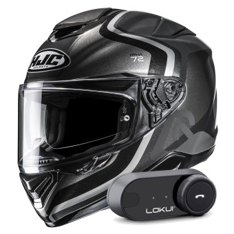 Casque Integrale HJC RPHA 72 Ernem MC5 + Kit Bluetooth Lokui K30 Casque Integrale HJC RPHA 72 Ernem MC5 + Kit Bluetooth Lokui K30