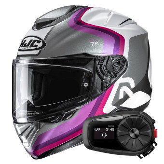 Integrale HJC RPHA 72 Ernem MC8 + Kit Bluetooth 5S Solo