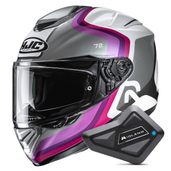 Casque Integrale HJC RPHA 72 Ernem MC8 + Kit Bluetooth BT Mini Casque Integrale HJC RPHA 72 Ernem MC8 + Kit Bluetooth BT Mini