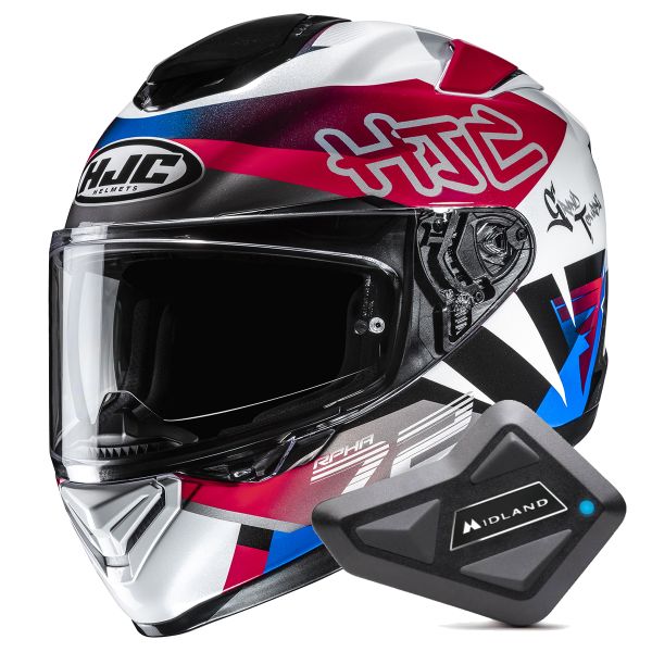 Integrale HJC RPHA 72 Goldy MC21 + Kit Bluetooth BT Mini