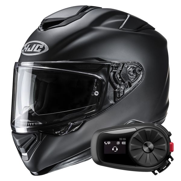 Integrale HJC RPHA 72 Matte Black + Kit Bluetooth 5S Solo
