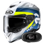 Casque Integrale HJC RPHA 72 Phyta MC3H + Kit bluetooth 5R Lite Solo