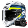 Casque Integrale HJC RPHA 72 Phyta MC3H + Kit Bluetooth 5S Solo