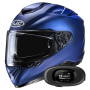 Casque Integrale HJC RPHA 72 Semi Flat Metallic Blue + Kit bluetooth 5R Lite Solo