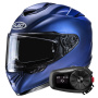 Casque Integrale HJC RPHA 72 Semi Flat Metallic Blue + Kit Bluetooth 5S Solo