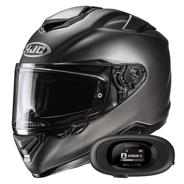 Integrale HJC RPHA 72 Semi Flat Titanium + Kit bluetooth 5R Lite Solo