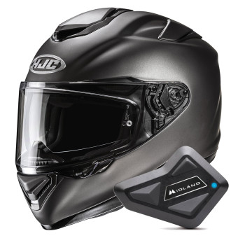 Integrale HJC RPHA 72 Semi Flat Titanium + Kit Bluetooth BT Mini