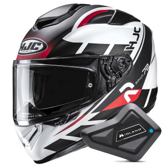 Integrale HJC RPHA 72 Value MC1SF + Kit Bluetooth BT Mini