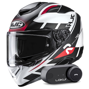 Integrale HJC RPHA 72 Value MC1SF + Kit Bluetooth Lokui K30