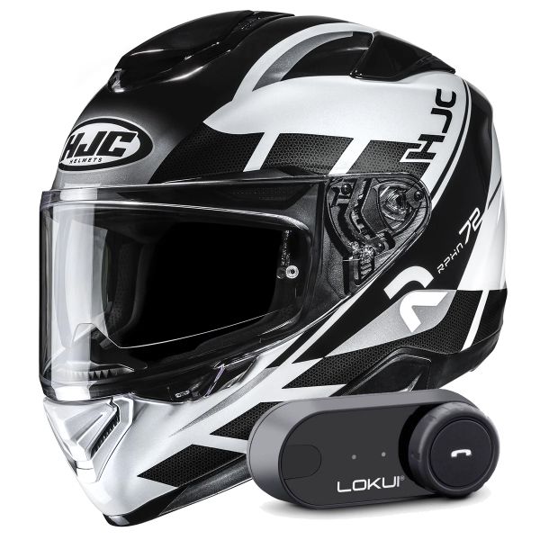 Integrale HJC RPHA 72 Value MC5 + Kit Bluetooth Lokui K30