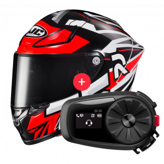 Integrale HJC RPHA1 Arenas Replica MC1 + Kit Bluetooth 5S