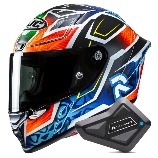 Integrale HJC RPHA1 Binder Replica 2024 MC27SF + Kit Bluetooth BT Mini