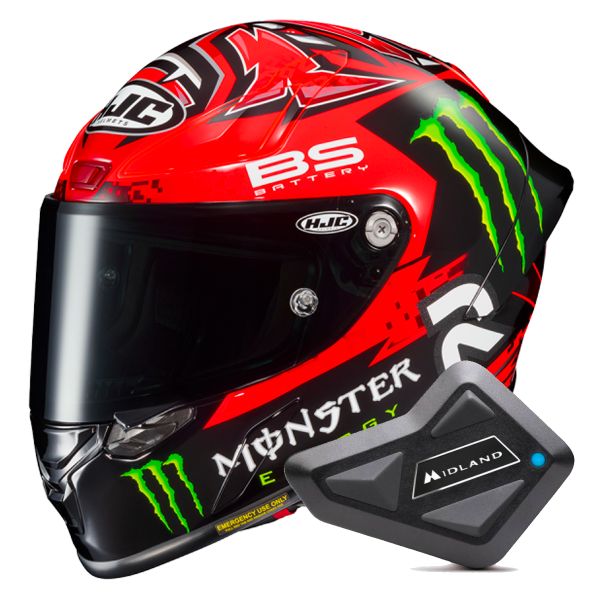 Integrale HJC RPHA1 Fabio Quartararo Replica + Kit Bluetooth BT Mini