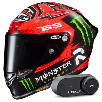 Integrale HJC RPHA1 Fabio Quartararo Replica + Kit Bluetooth Lokui K30