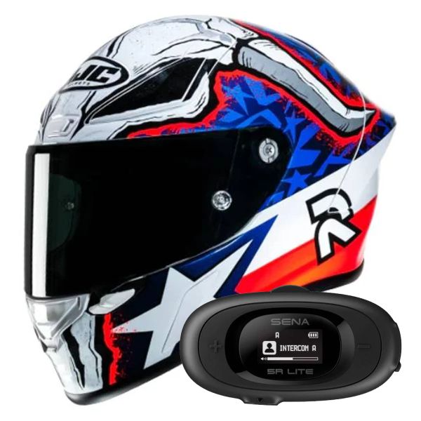 Integrale HJC RPHA1 Garrett Gerloff Replica + Kit bluetooth 5R Lite